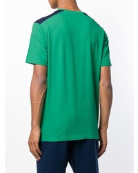 Мужская зеленая футболка с круглым вырезом с принтом от Fila