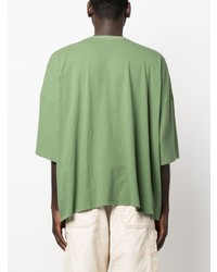 Мужская зеленая футболка с круглым вырезом с принтом от KAPITAL