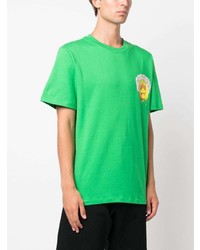 Мужская зеленая футболка с круглым вырезом с принтом от BARROW