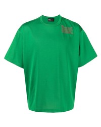 Мужская зеленая футболка с круглым вырезом с принтом от Kolor