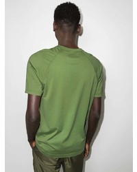 Мужская зеленая футболка с круглым вырезом с принтом от C.P. Company