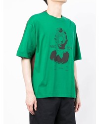 Мужская зеленая футболка с круглым вырезом с принтом от Undercoverism