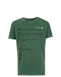Мужская зеленая футболка с круглым вырезом с принтом от OSKLEN