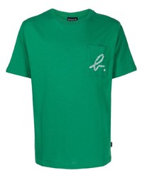 Мужская зеленая футболка с круглым вырезом с принтом от SPORT b. by agnès b.