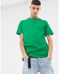 Мужская зеленая футболка с круглым вырезом с принтом от Sweet Sktbs