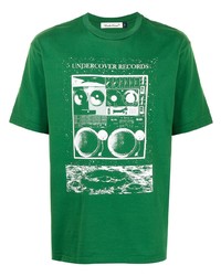 Мужская зеленая футболка с круглым вырезом с принтом от UNDERCOVE