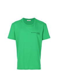 Мужская зеленая футболка с круглым вырезом с принтом от Valentino