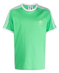 Мужская зеленая футболка с круглым вырезом от adidas