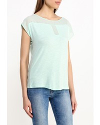 Женская зеленая футболка с круглым вырезом от Baon