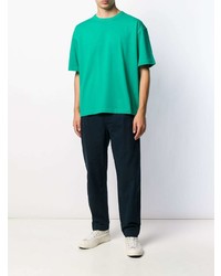 Мужская зеленая футболка с круглым вырезом от YMC