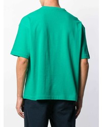 Мужская зеленая футболка с круглым вырезом от YMC