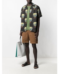 Мужская зеленая футболка с круглым вырезом от MC2 Saint Barth