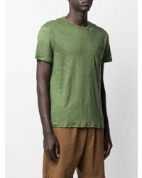 Мужская зеленая футболка с круглым вырезом от MC2 Saint Barth