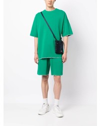 Мужская зеленая футболка с круглым вырезом от FIVE CM