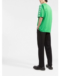 Мужская зеленая футболка с круглым вырезом от Dolce & Gabbana