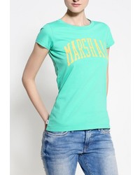 Женская зеленая футболка с круглым вырезом от Franklin &amp; Marshall