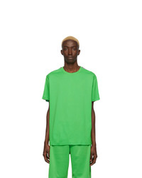 Мужская зеленая футболка с круглым вырезом от Givenchy