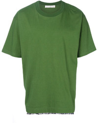 Мужская зеленая футболка с круглым вырезом от Golden Goose Deluxe Brand