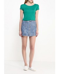 Женская зеленая футболка с круглым вырезом от Influence