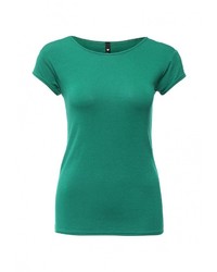 Женская зеленая футболка с круглым вырезом от Influence