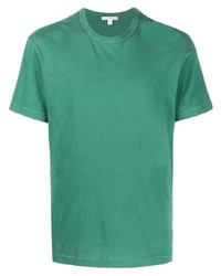 Мужская зеленая футболка с круглым вырезом от James Perse