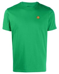 Мужская зеленая футболка с круглым вырезом от Kenzo