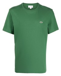 Мужская зеленая футболка с круглым вырезом от Lacoste