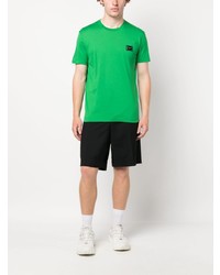 Мужская зеленая футболка с круглым вырезом от Dolce & Gabbana