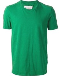 Мужская зеленая футболка с круглым вырезом от Maison Martin Margiela