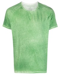 Мужская зеленая футболка с круглым вырезом от Majestic Filatures