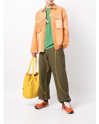 Мужская зеленая футболка с круглым вырезом от A Bathing Ape