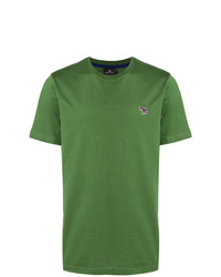 Мужская зеленая футболка с круглым вырезом от Ps By Paul Smith