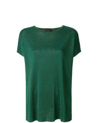 Женская зеленая футболка с круглым вырезом от Roberto Collina