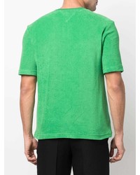 Мужская зеленая футболка с круглым вырезом от Bottega Veneta