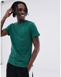 Мужская зеленая футболка с круглым вырезом от Tommy Jeans
