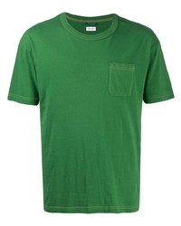 Мужская зеленая футболка с круглым вырезом от VISVIM
