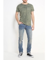 Мужская зеленая футболка от Frank NY