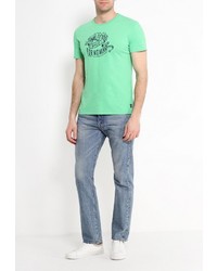 Мужская зеленая футболка от Frank NY