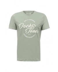 Мужская зеленая футболка от Jack &amp; Jones