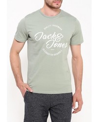Мужская зеленая футболка от Jack &amp; Jones