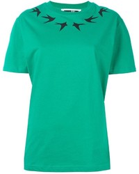 Женская зеленая футболка от McQ by Alexander McQueen