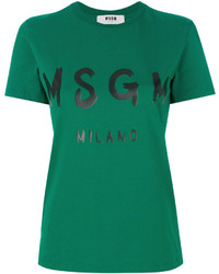 Женская зеленая футболка от MSGM
