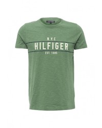 Мужская зеленая футболка от Tommy Hilfiger