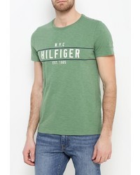Мужская зеленая футболка от Tommy Hilfiger