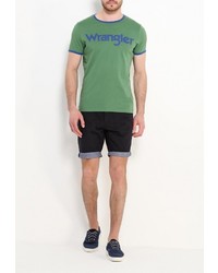 Мужская зеленая футболка от Wrangler
