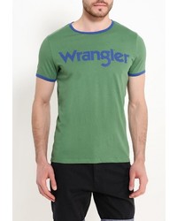 Мужская зеленая футболка от Wrangler
