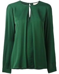 Зеленая шелковая блузка от MICHAEL Michael Kors