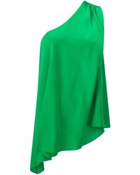 Зеленая шелковая блузка от Trina Turk