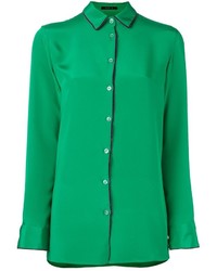 Женская зеленая шелковая рубашка от Etro