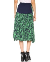 Зеленая юбка-миди с цветочным принтом от Whistles